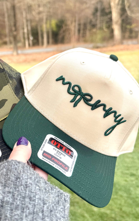 Merry Puff Embroidery Hat